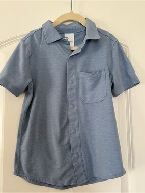 Target - All in Motion | (xs 4/5) Boys Short Sleeve Adventure Shirt Light Blue
